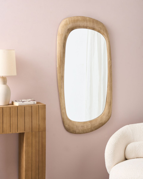 Lustro ścienne TRIZAY 57 x 120 cm Brązowy