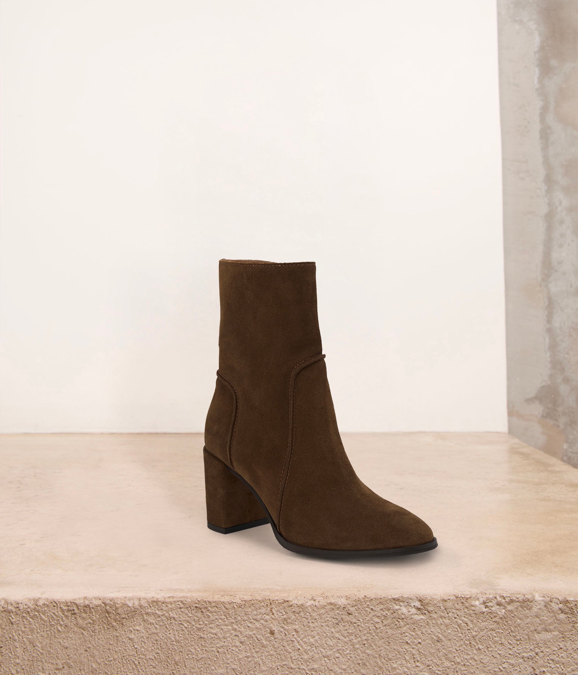 Boots velours chocolat Ulysse
