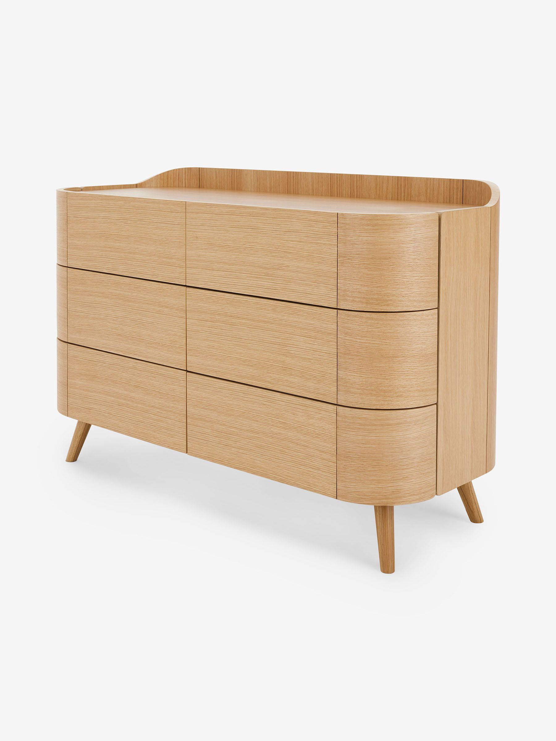 Odie 6 Drawer Chest of Drawers in Oak