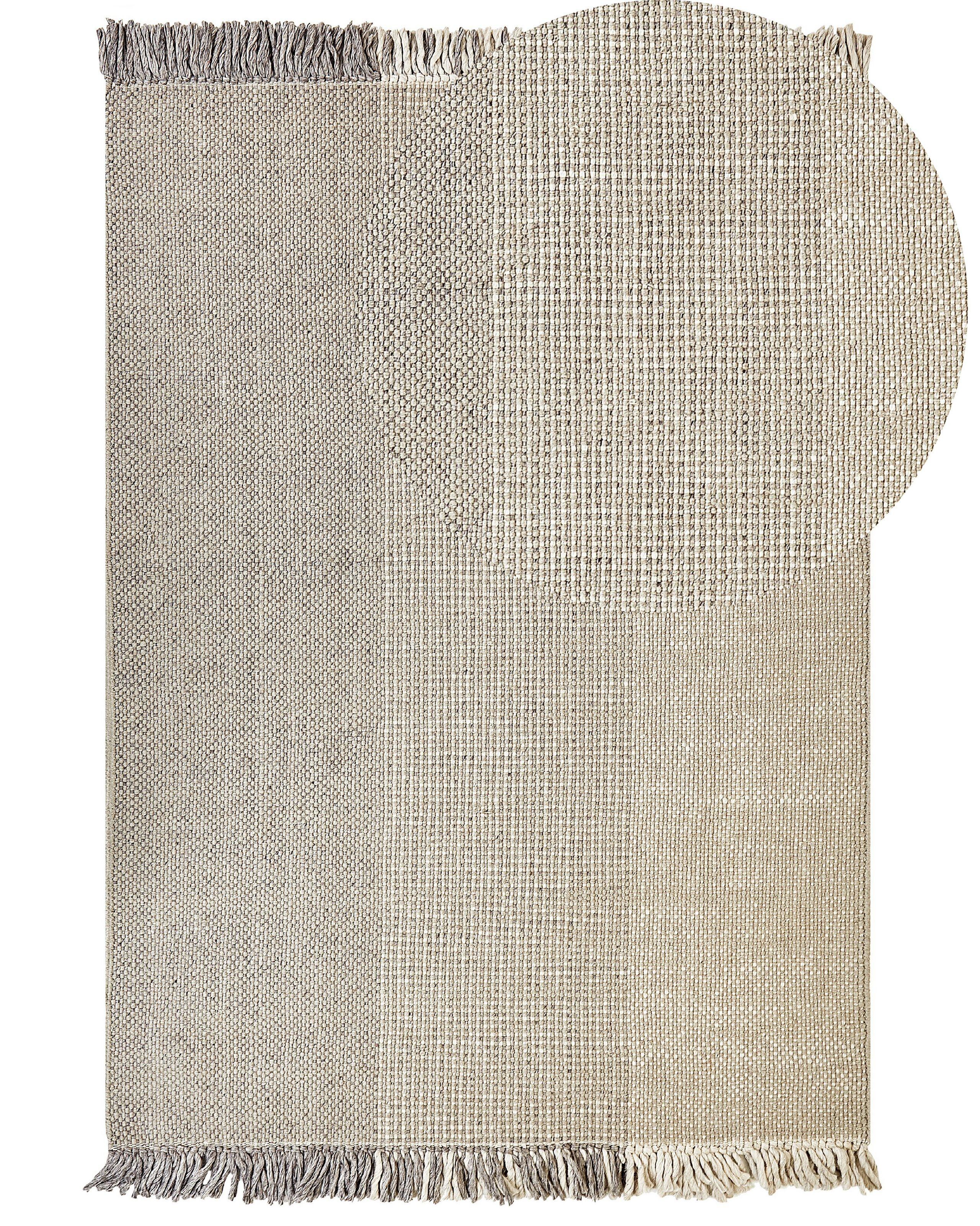 Dywan 160x230 cm wełna szary