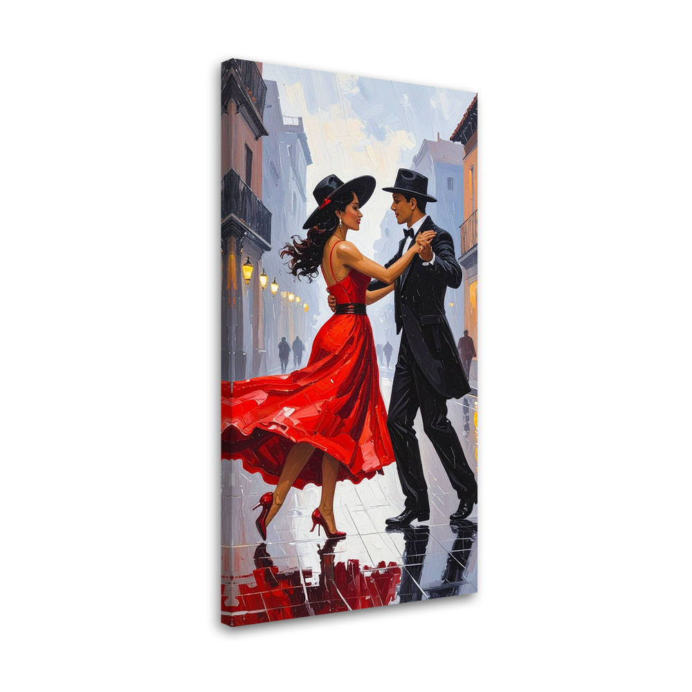 Obraz do salonu sypialni, Zakochana Para Taniec 40x80