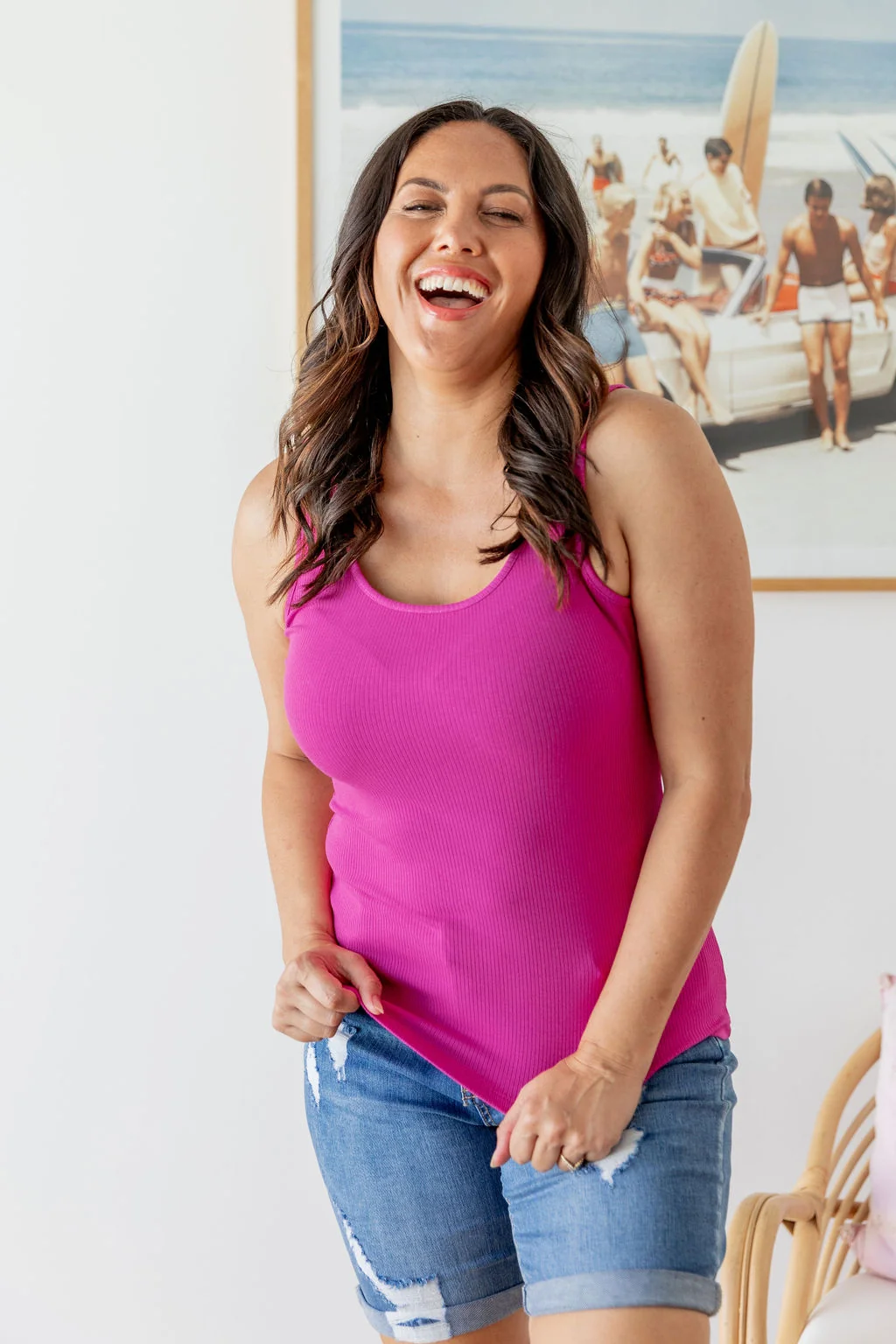 Billi Tank in Fuchsia