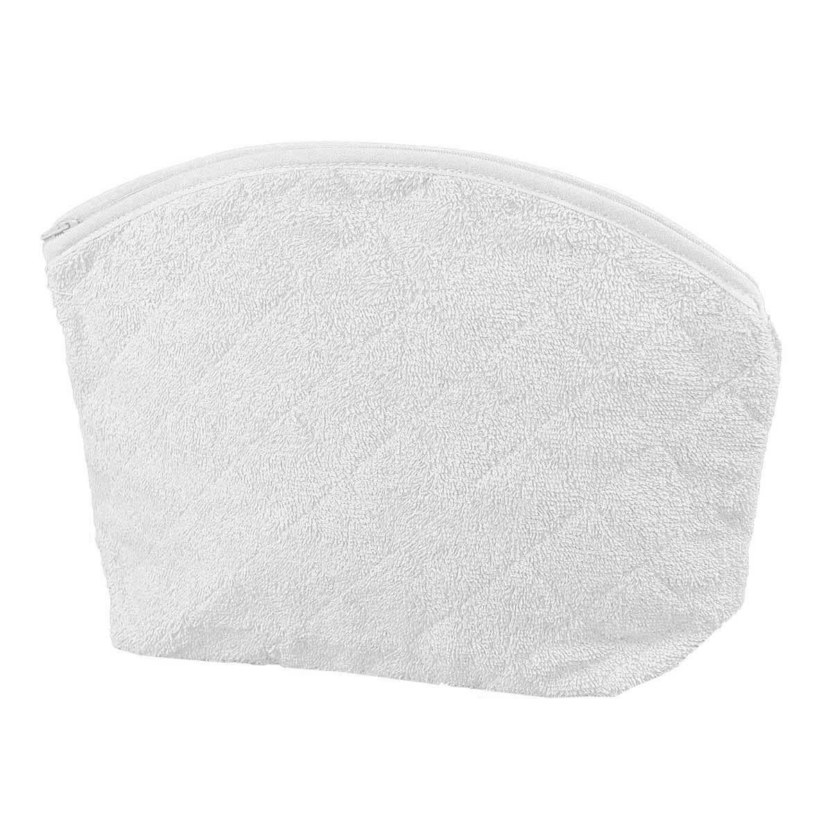 LUXURY - Trousse de toilette en éponge Blanc 30x25 cm