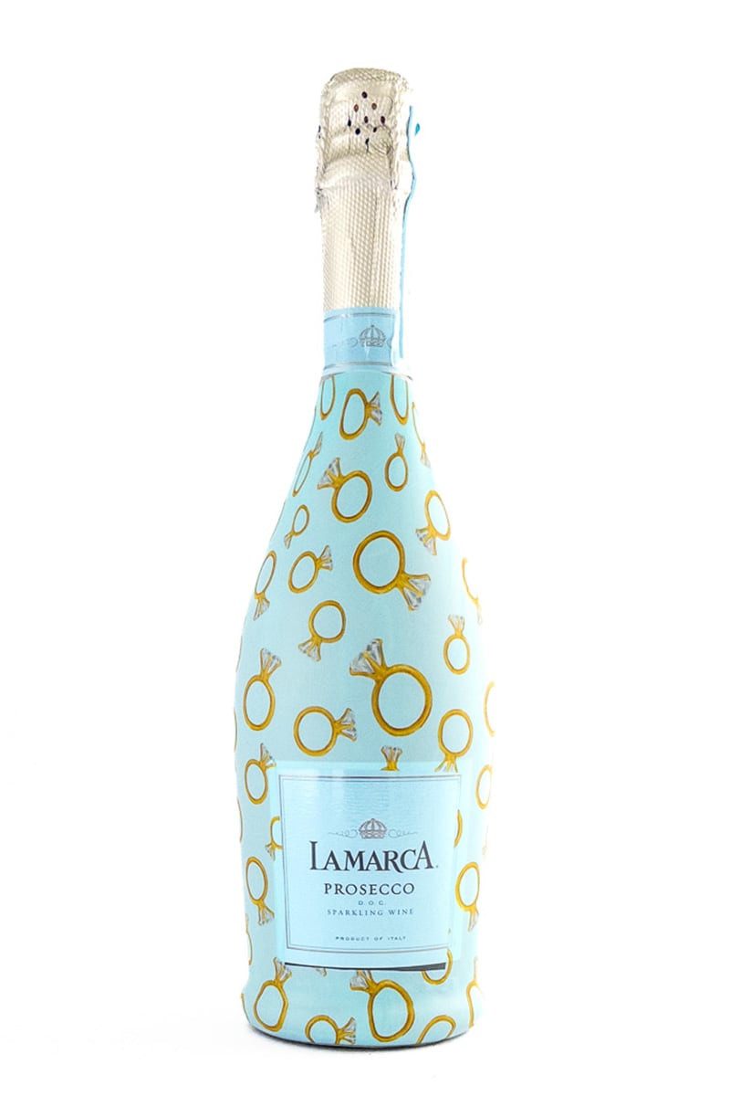Beau Bottles Blue Engagement Ring La Marca Edition Bottle Wrap