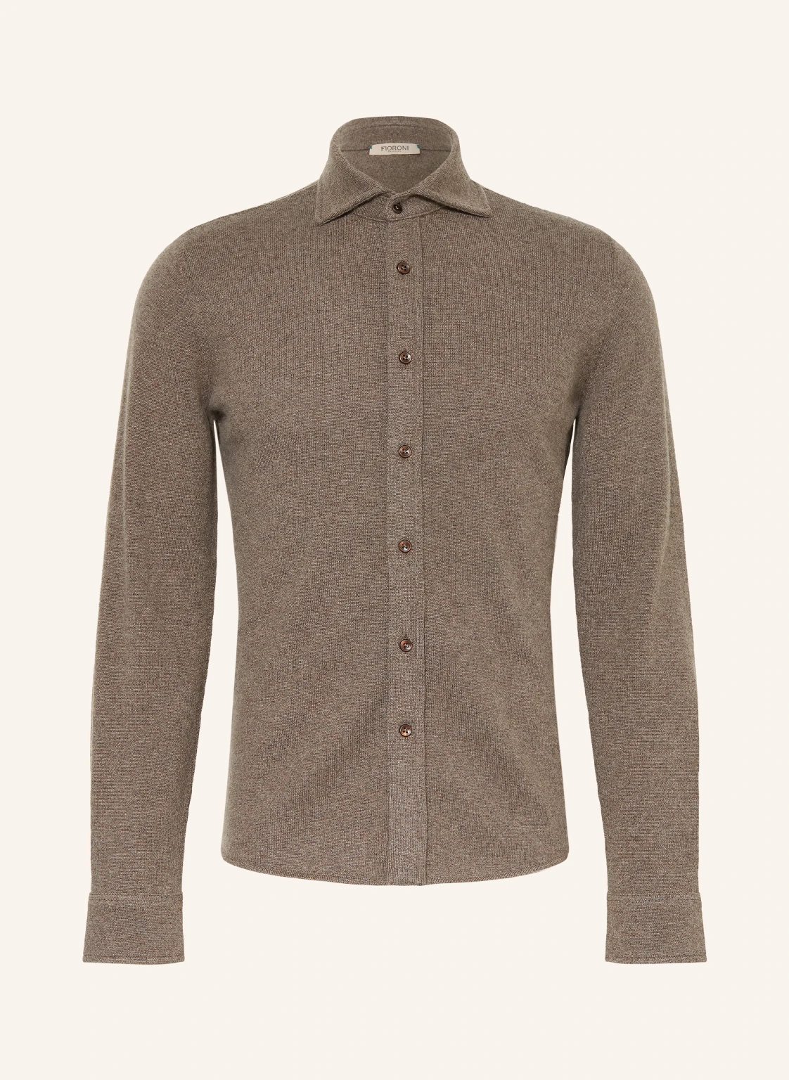 FIORONI Strickhemd Comfort Fit aus Cashmere