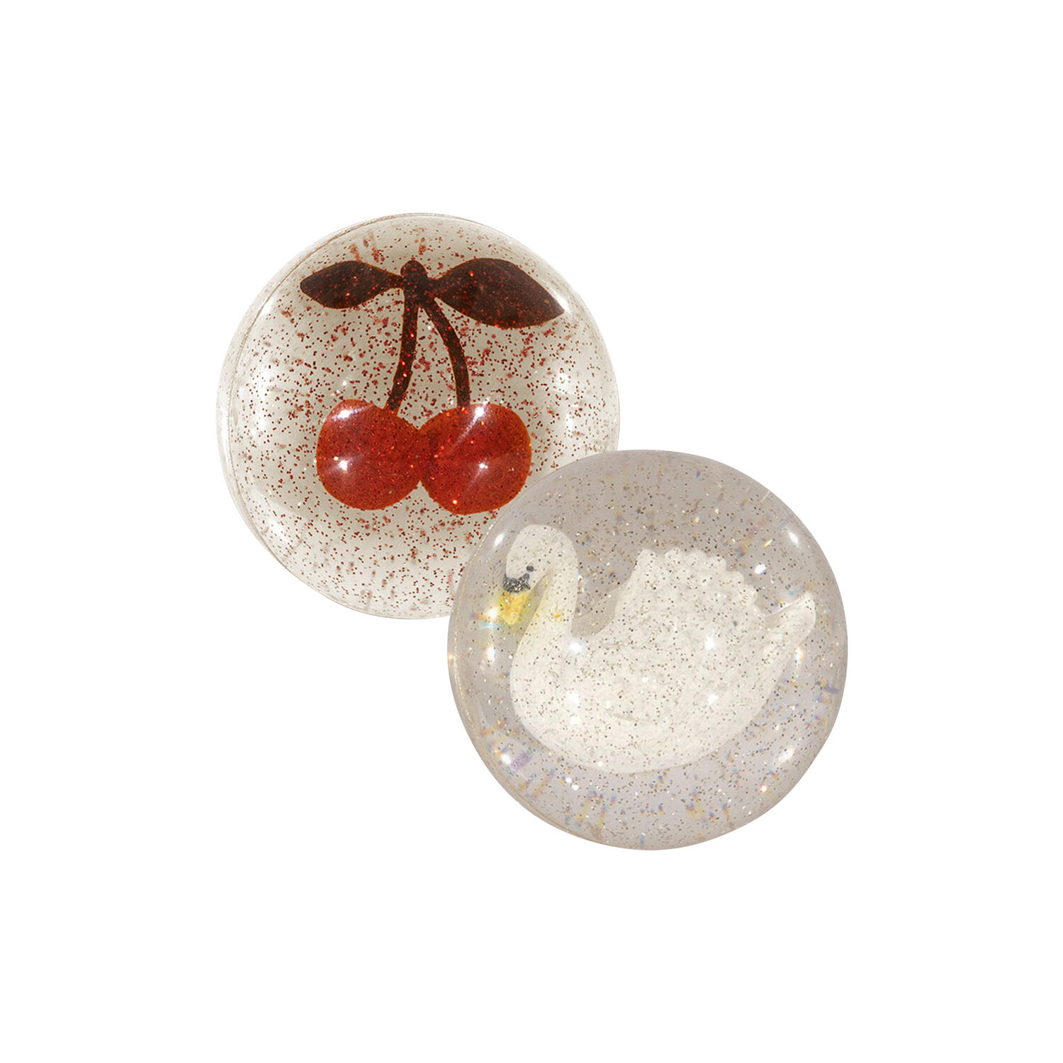 Bouncing Ball Set, cherry/swan