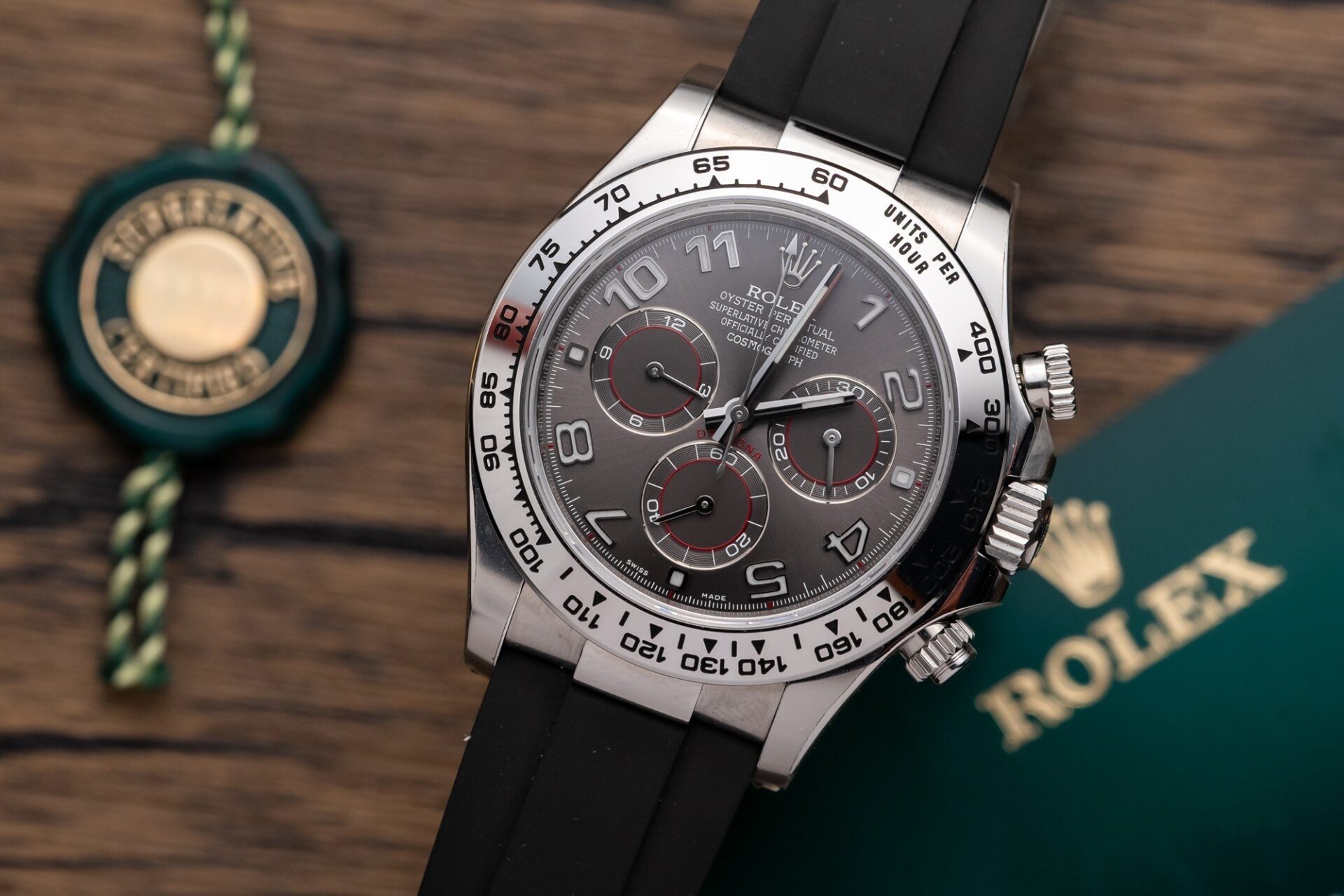 Rolex Daytona 116509LN 904L Steel Grey Arabic Dial 40mm Oysterflex Super Clone