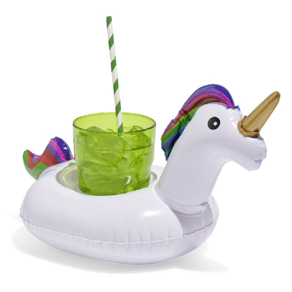 Porte verre gonflable licorne Ø20xH20cm