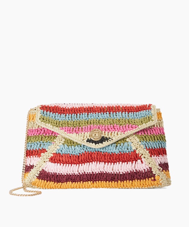 Essentials Multi - Raffia Clutch Bag