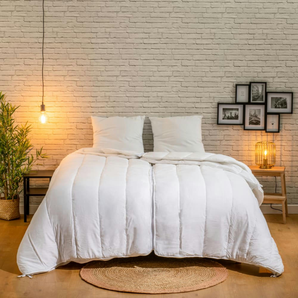 ADAPTABLE POUR 2 - Couette chaleur réglable 220x240cm SPÉCIAL COUPLES
