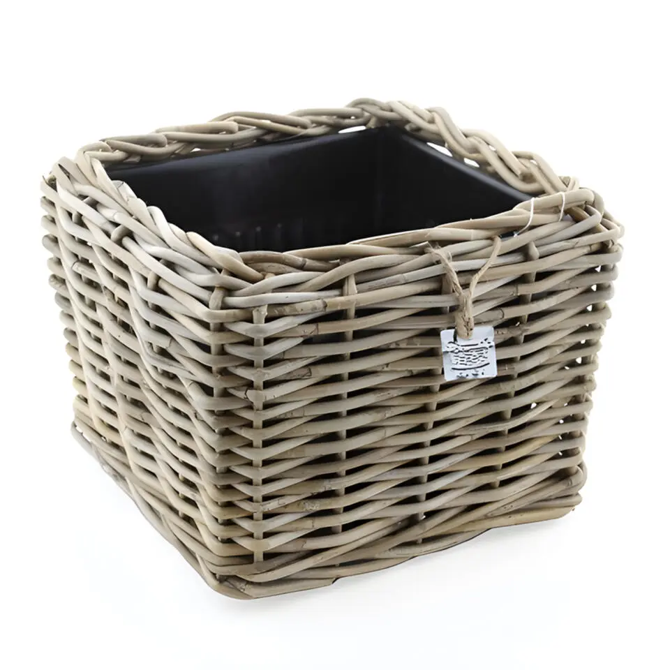 Van der Leeden Planten mand - vierkant - 31 x 24 cm - drypot