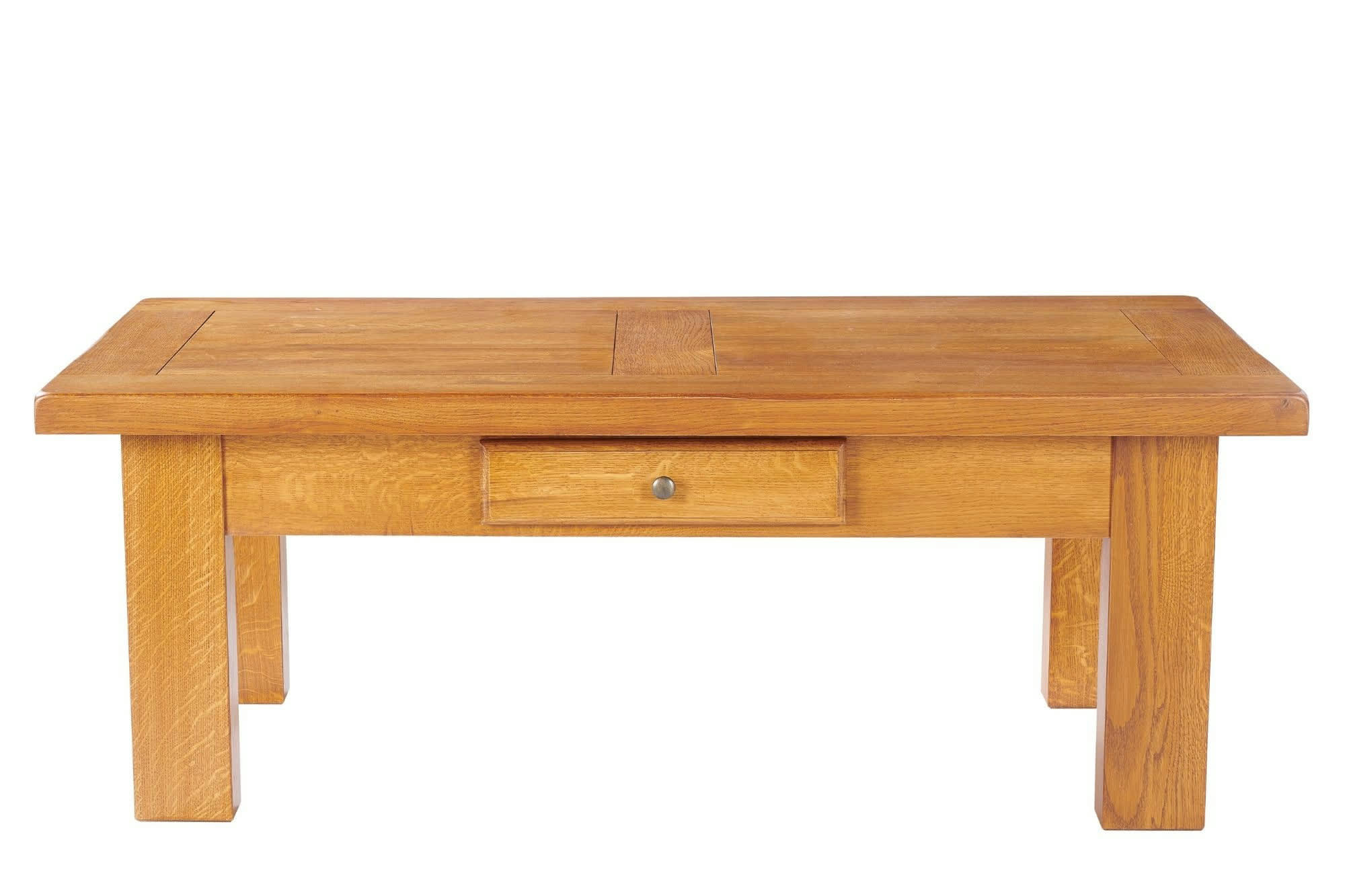 LA BRESSE - Table basse rectangle bois chêne massif