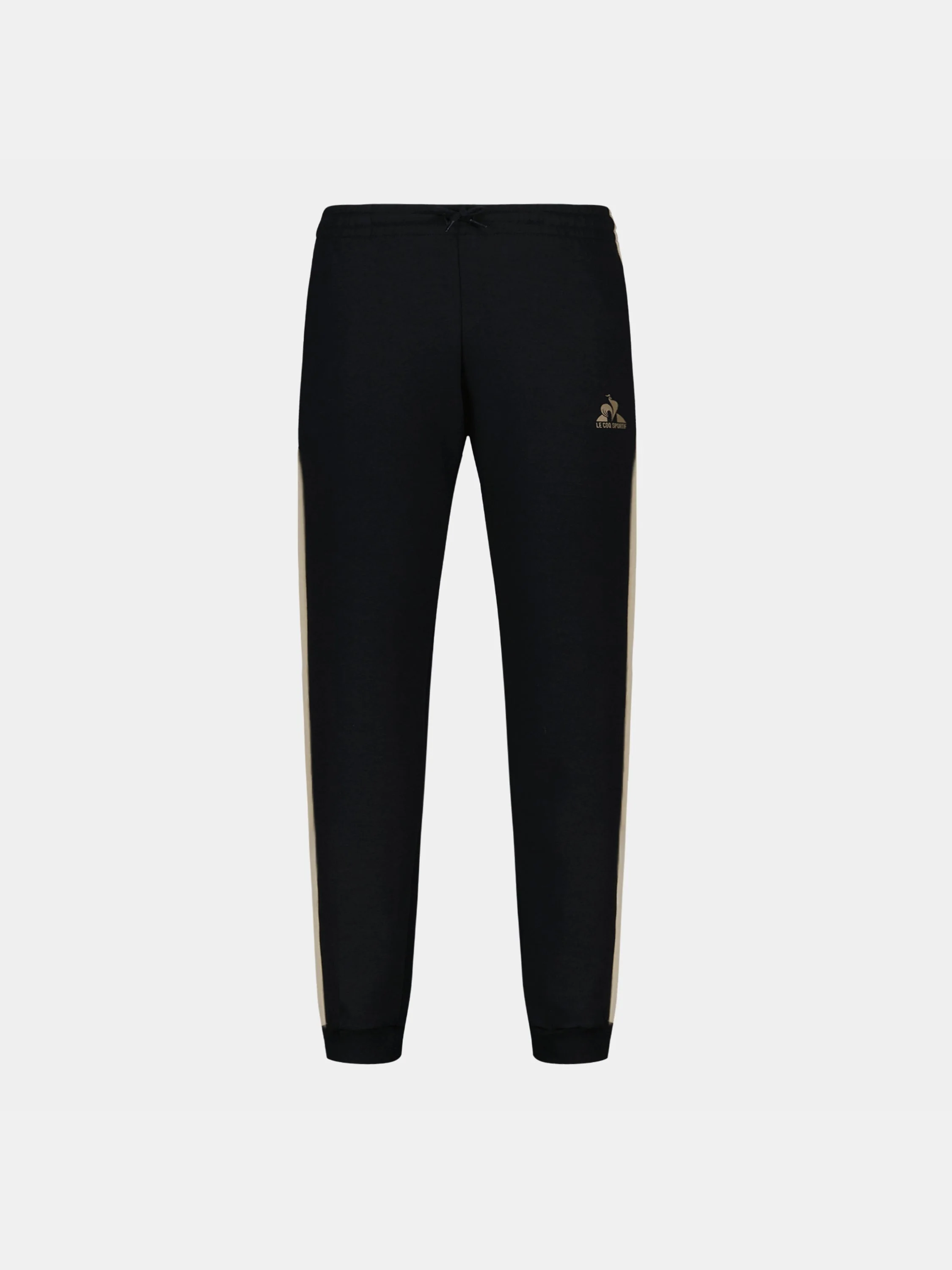 Pantalon double face avec bandes côtées contrastées