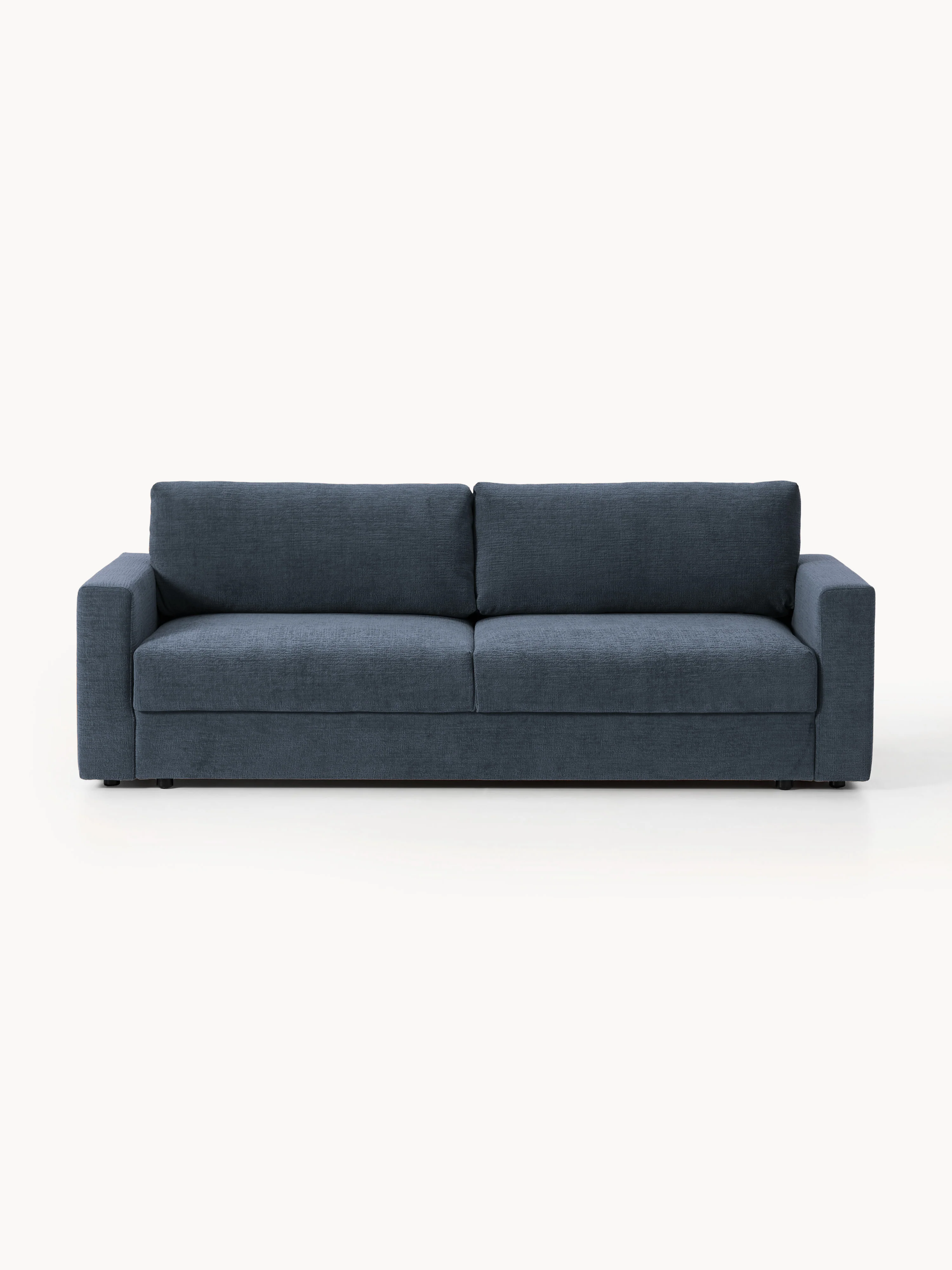 Samt-Schlafsofa Tasha (3-Sitzer) mit Stauraum