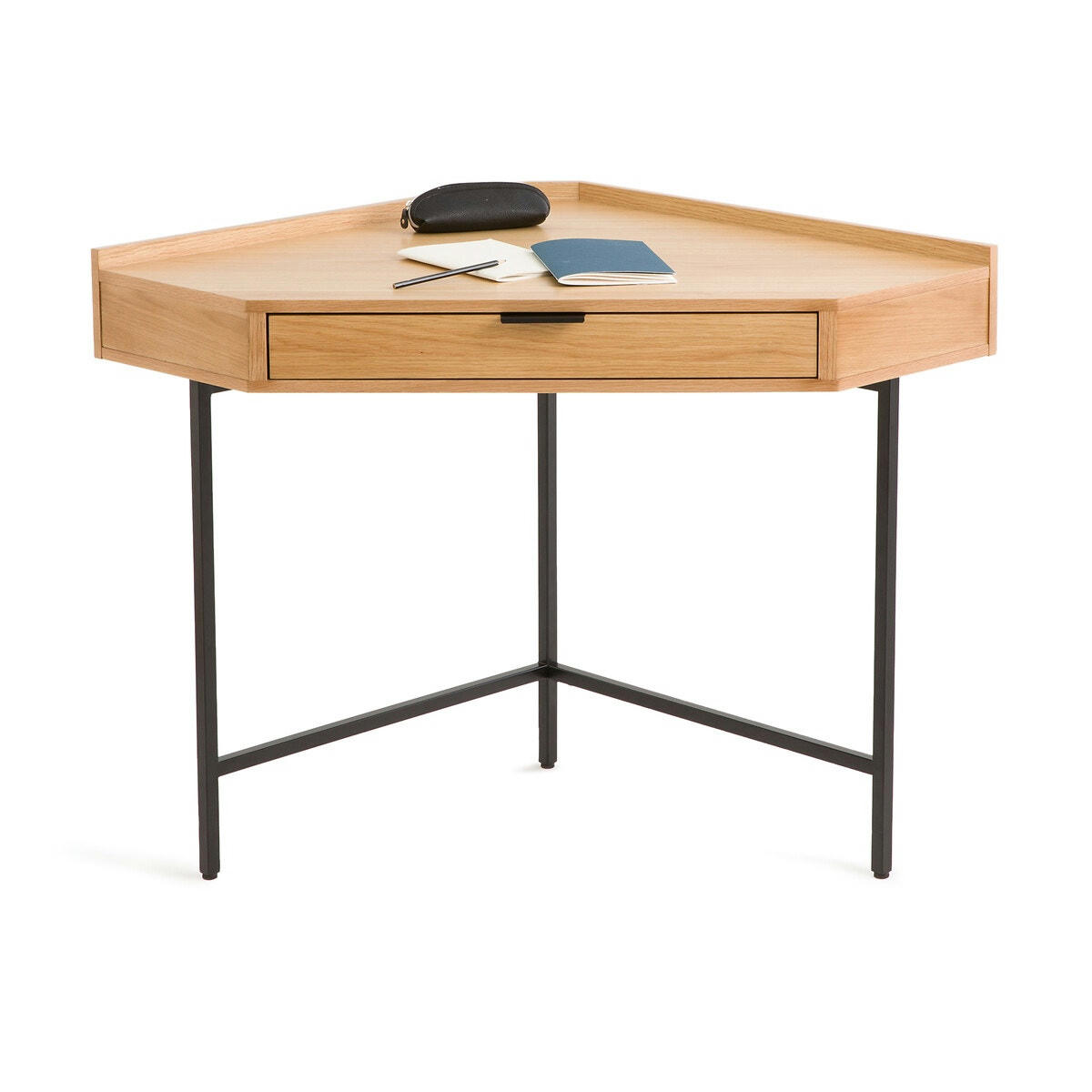 Bureau console d'angle 1 tiroir, Volga