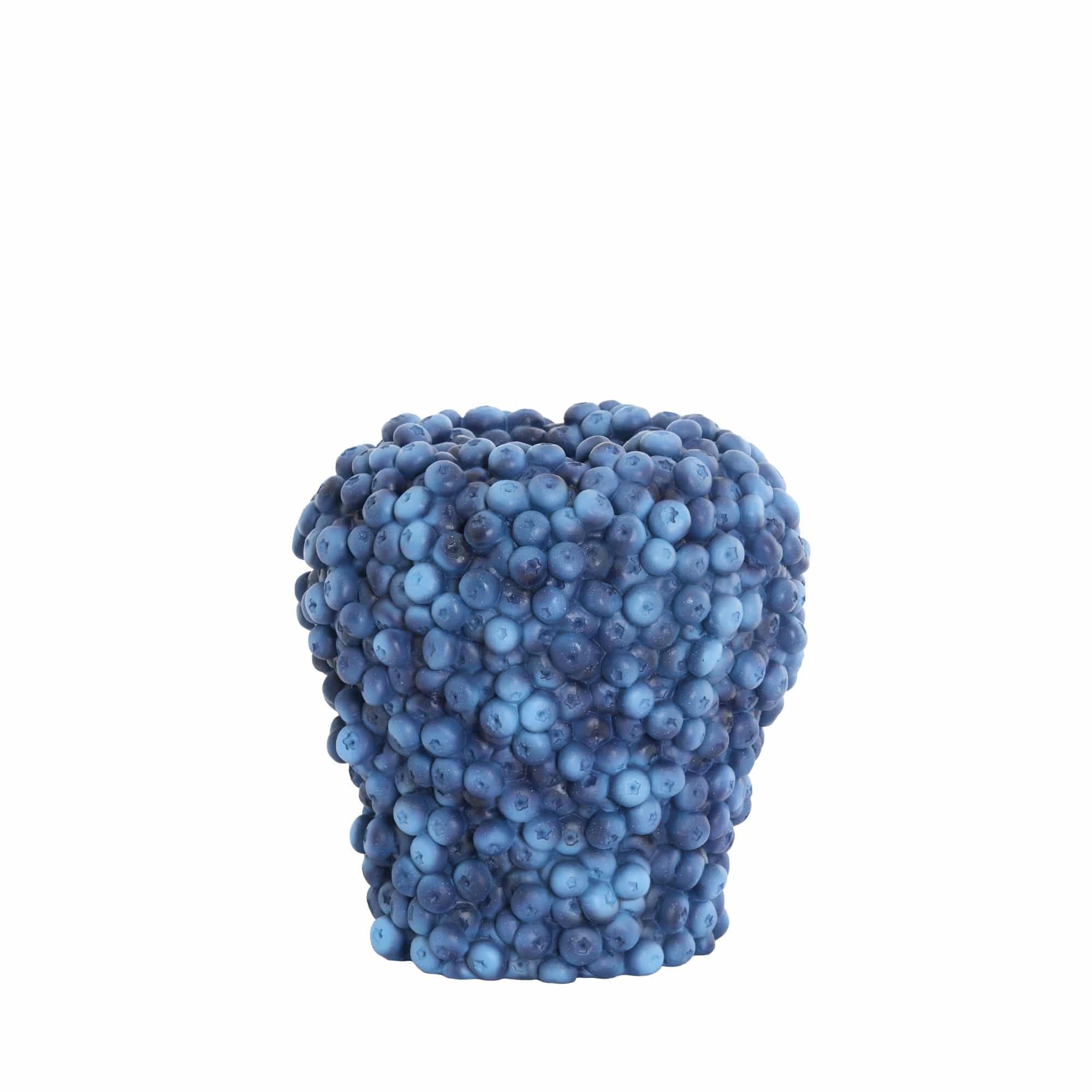 Light & Living vaas Berries - blauw - Ø25cm