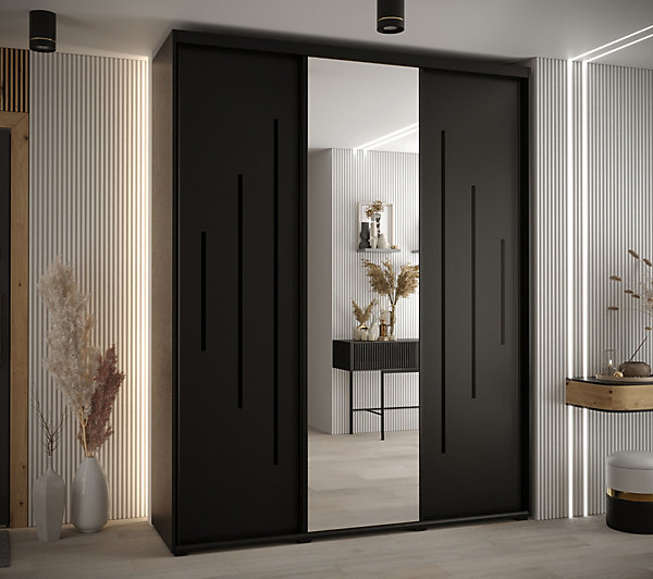 Armoire Davos 13 a portes coulissantes H. 235,2 x L. 190 x P. 60 3 portes