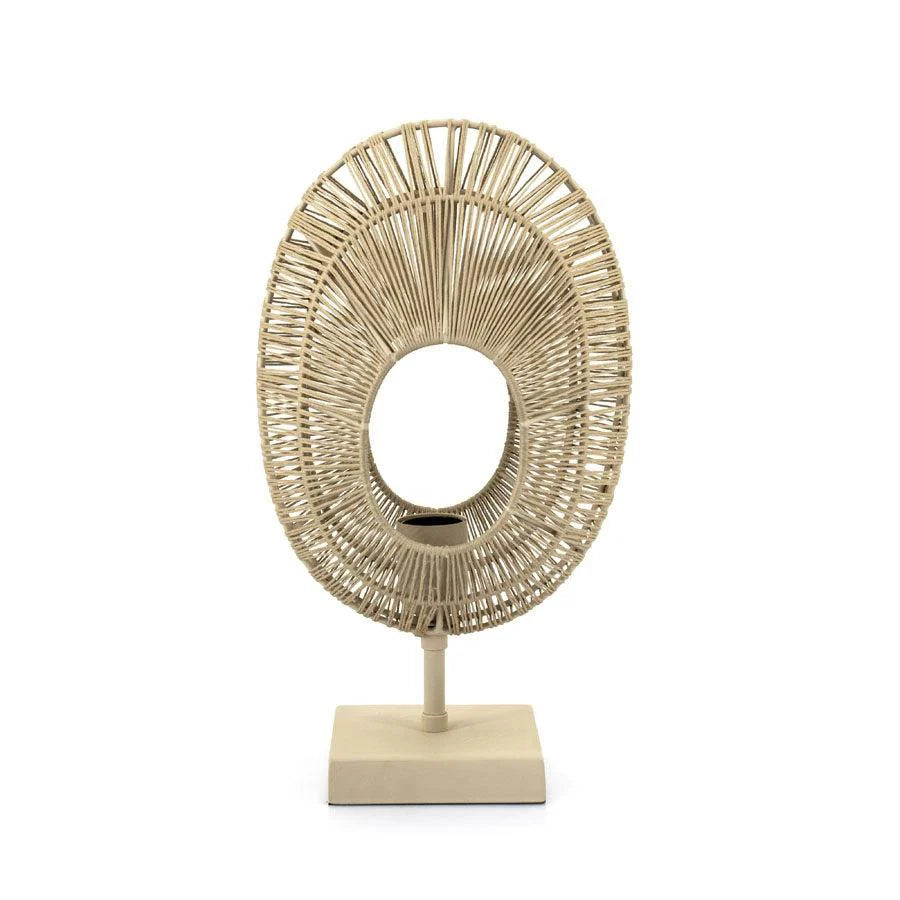 FurniLux Tafel lamp ovo - natural - 22x13x39 cm