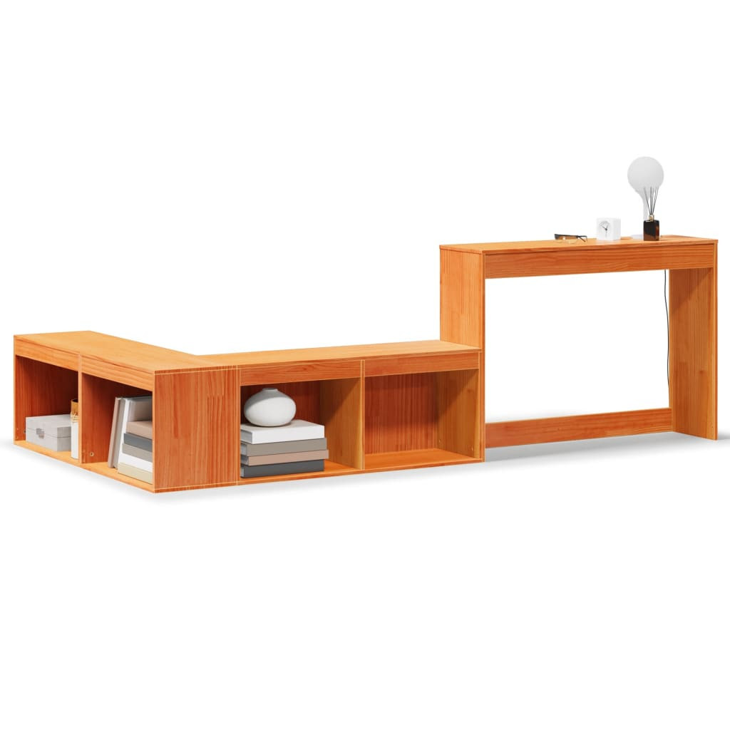 Szafka Nocna Stolik Komoda Brązowa Do Sypialni 222x107x75 cm