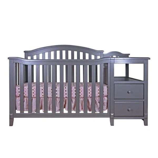 Mikaila Kali 4-in-1 crib and changer Gray