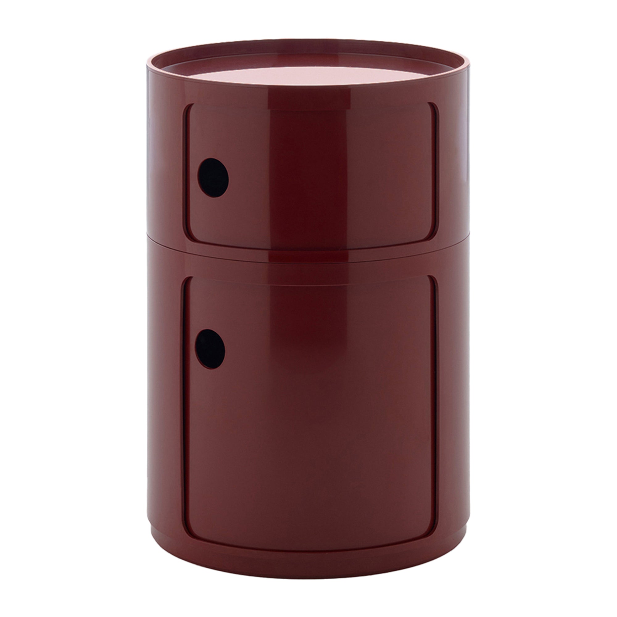 Kartell Componibili Kast Ø 42 cm - 2 Modules - Burgundy