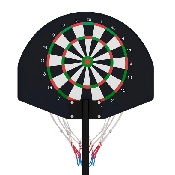 Basketballständer, höhenverstellbar, Ø 38 cm, braun/schwarz