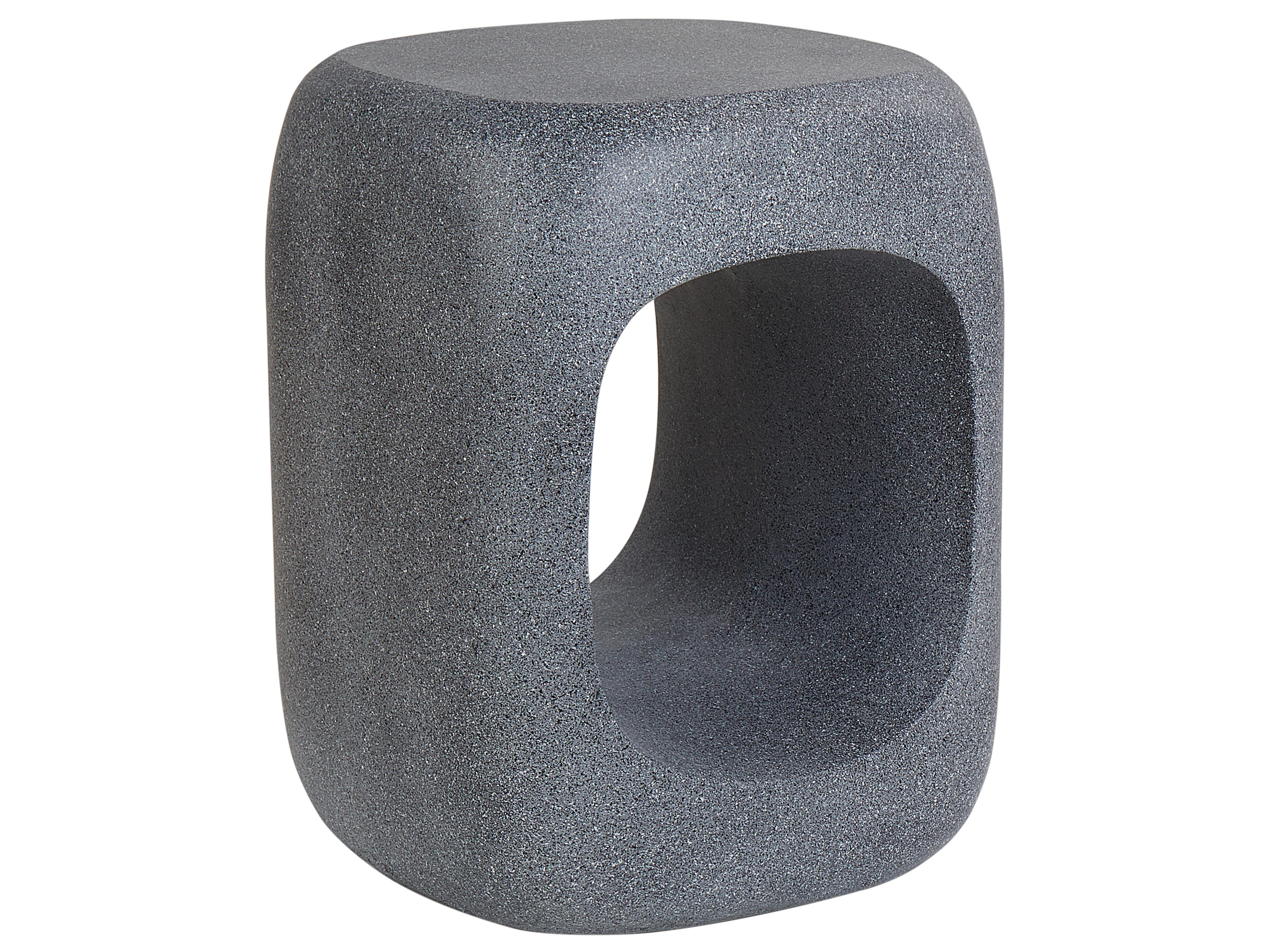 Side Table PELMO 33 cm 33 cm Marble Effect Grey