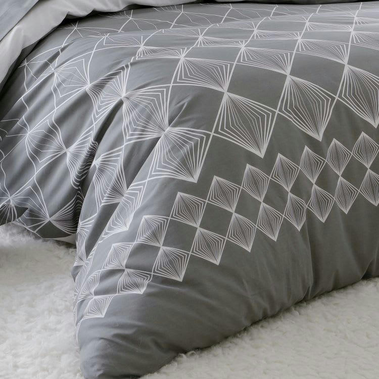 FOREVER - Housse de couette forever coton gris clair 280x240 cm