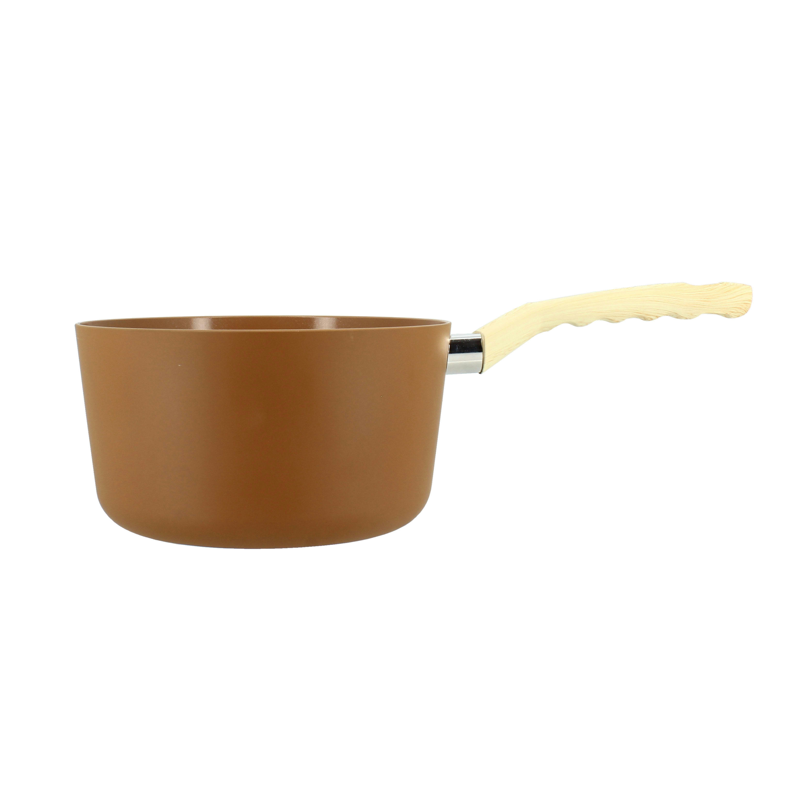 COLORAMA - Casserole en aluminium Ø20cm noisette - compatible induction