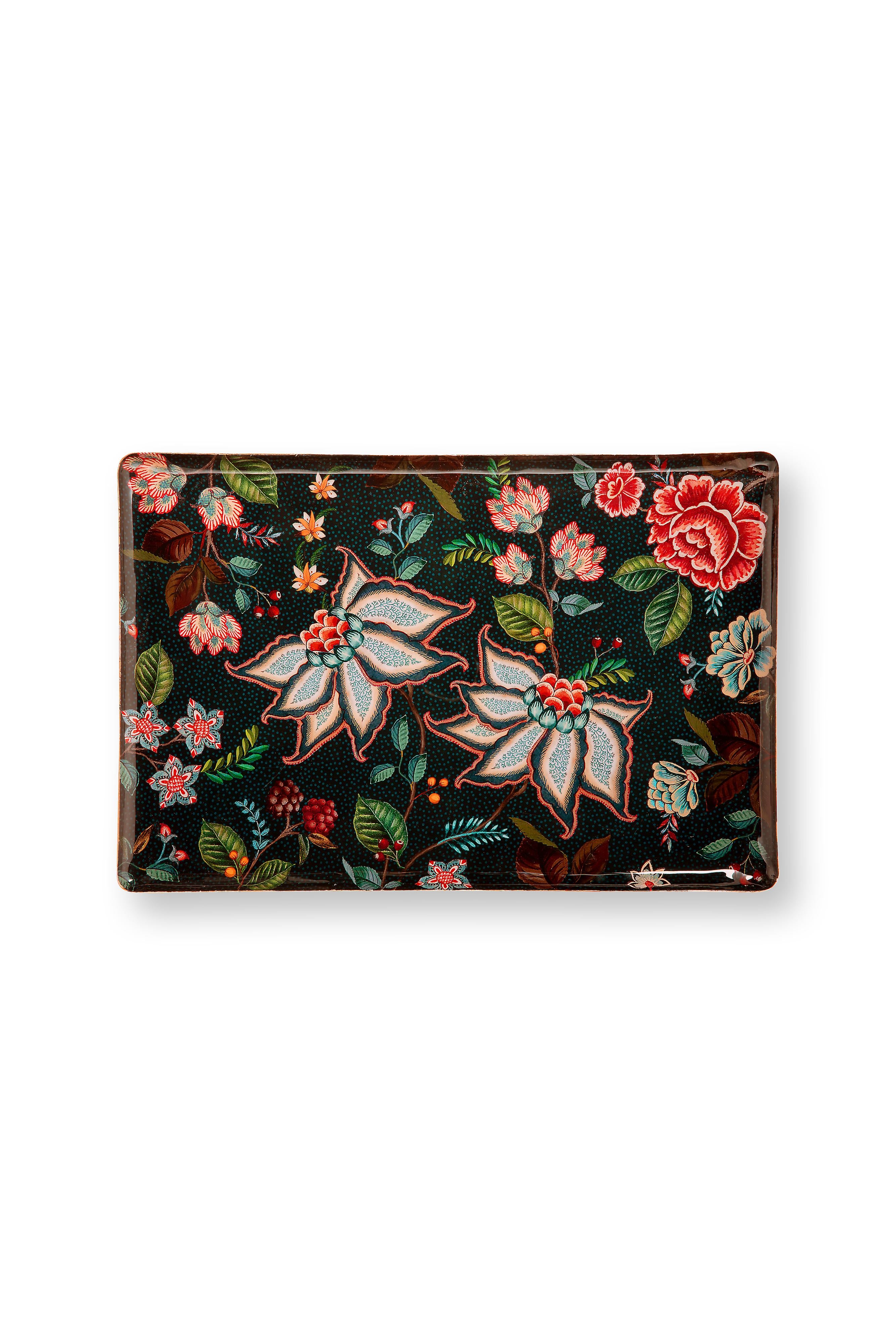 Pip Studio Dienblad Berry Blues - Rechthoek - Donkerblauw - 48x32cm