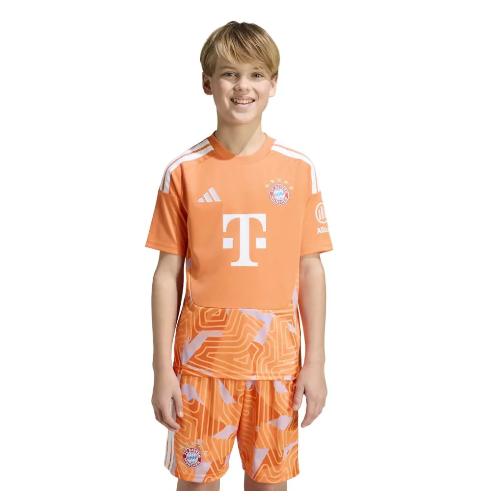 adidas FC Bayern Munich 26/27 Jersey goalkeeper home junior short sleeve T-shirt