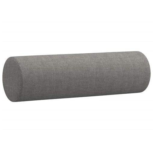 NNEVL Throw Pillows 2 pcs Dark Grey &Oslash;15x50 cm Fabric
