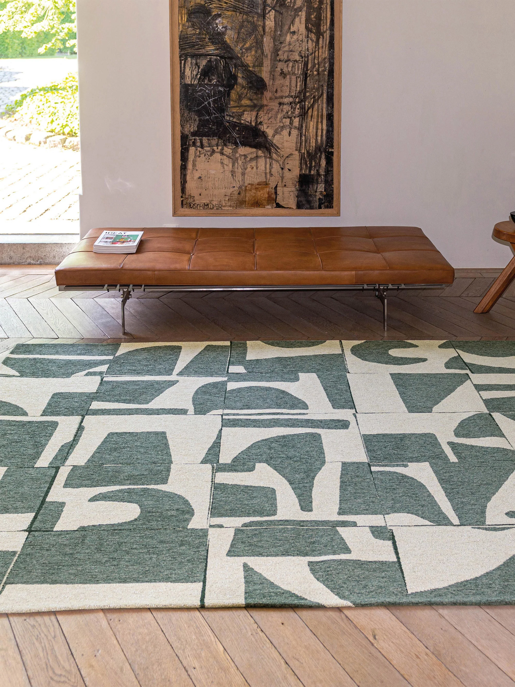 Waschbarer Indoor & Outdoor-Jacquard-Teppich Papercut