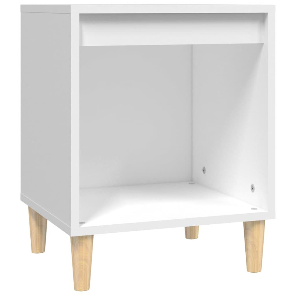 VidaXL Szafka nocna biała 40x35x50 cm
