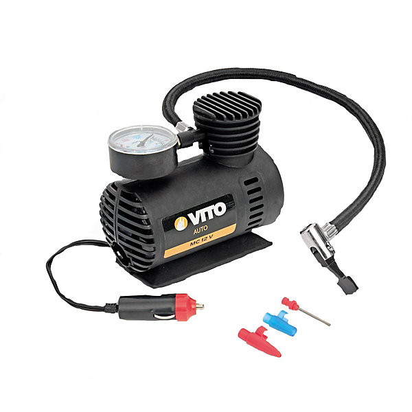 Mini Compresseur Portable 12V 13 Bar 150 PSI Station de gonflage avec indicateur de pression VITO