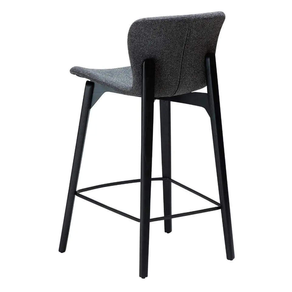 Hioshop Paragon Dan-Form fauteuil boucl&eacute; donkergrijs