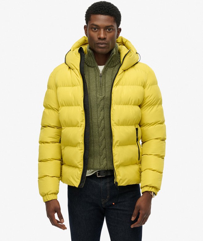 Hooded Sports Puffer Jacket