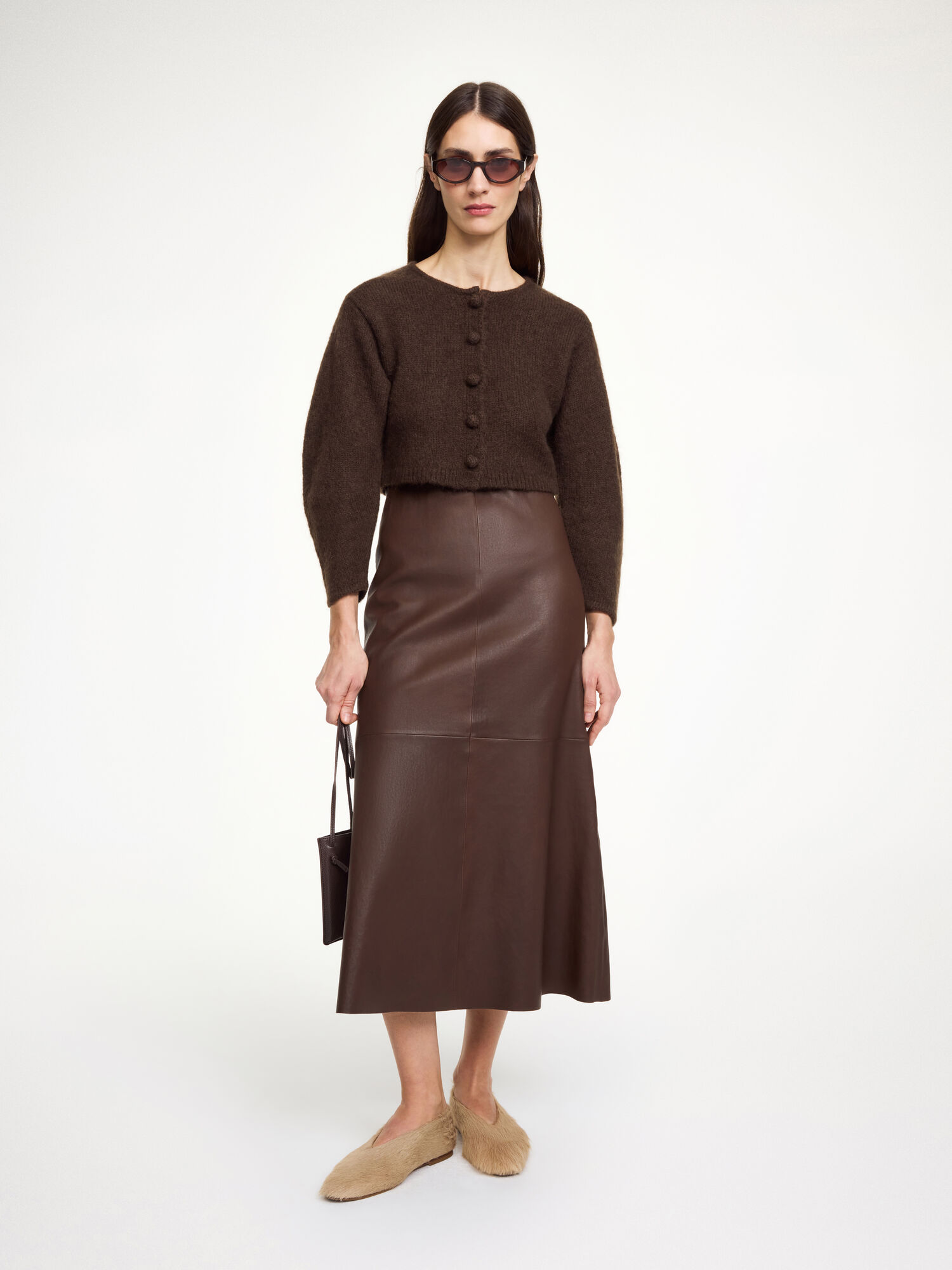 Zharea cardigan i uldblanding