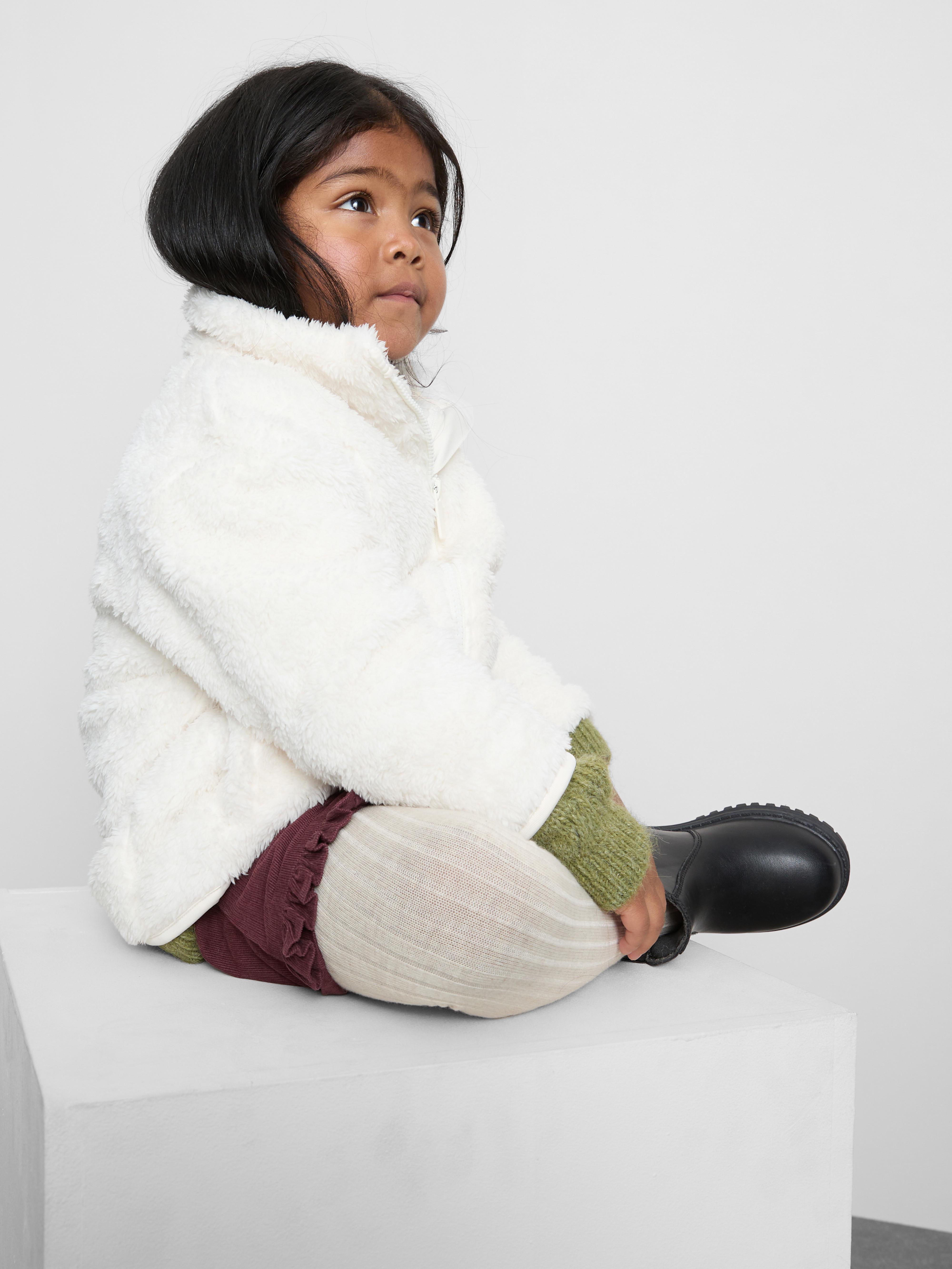 1.5-8yrs | Zip-Up Funnel Neck Fleece Sweatshirt