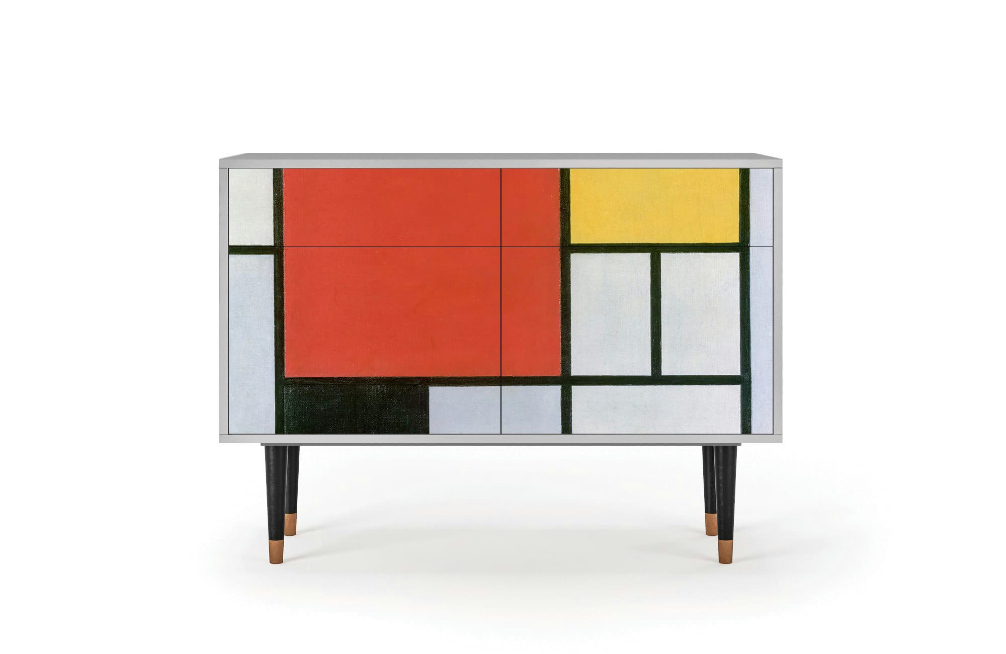 - Buffet  multicolore 2 tiroirs et 2 portes L 115 cm