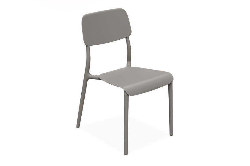 KONSIMO GALIO Zestaw Krzeseł dla 2 osób, jasny brąz, minimalistyczne