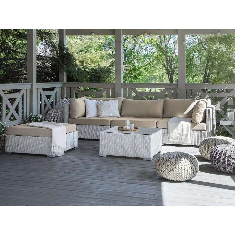SANO II - Loungeset - Zandbeige - Rechtszijdig - Kunstrotan