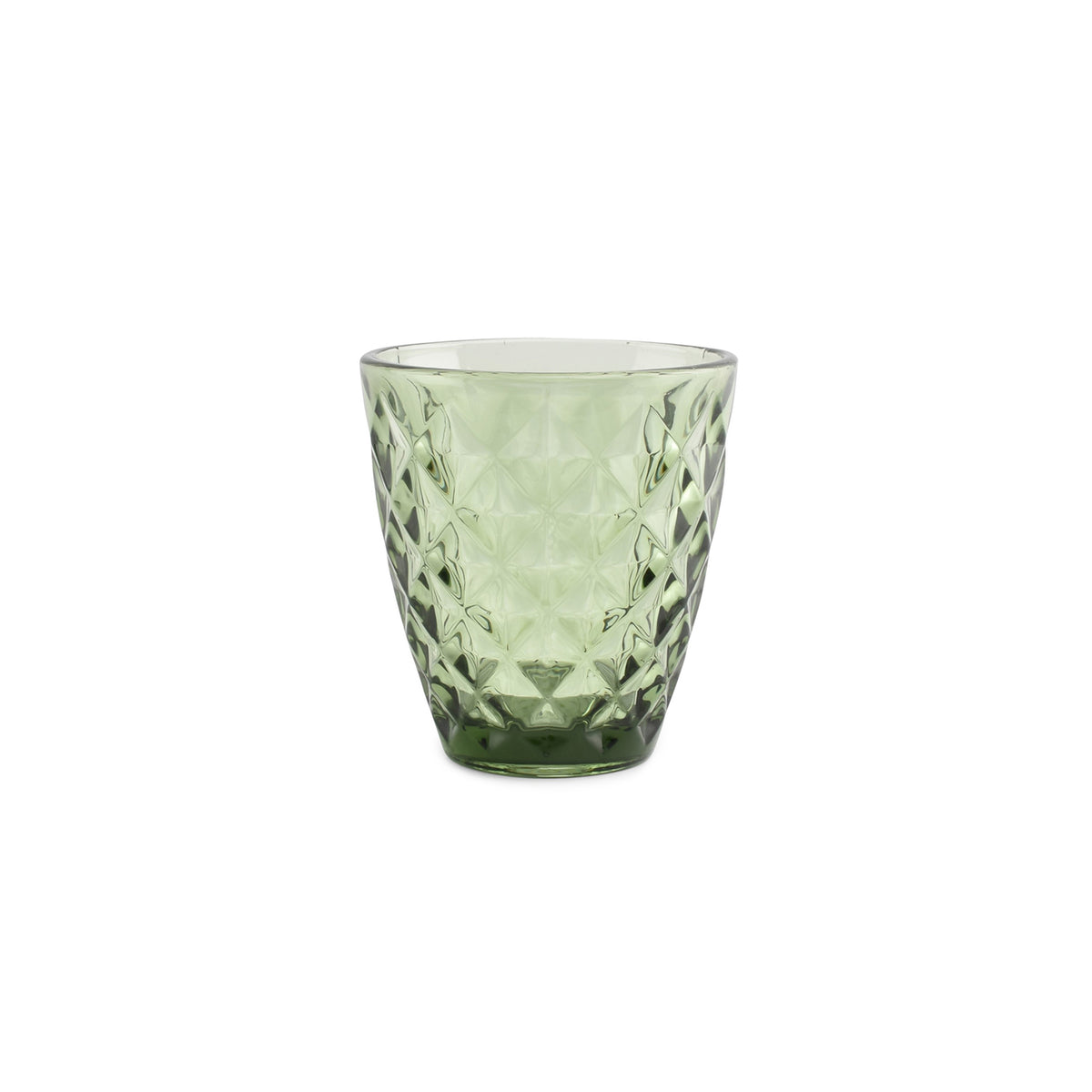 Salt & Pepper - Glas 22cl groen Prisma - Set van 4