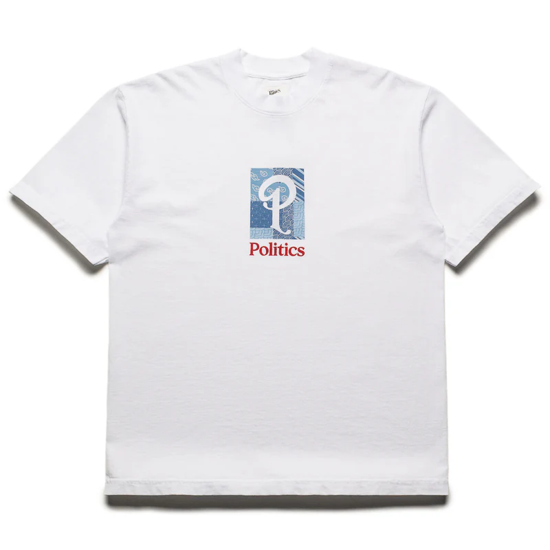 Politics Patchwork Tee - White