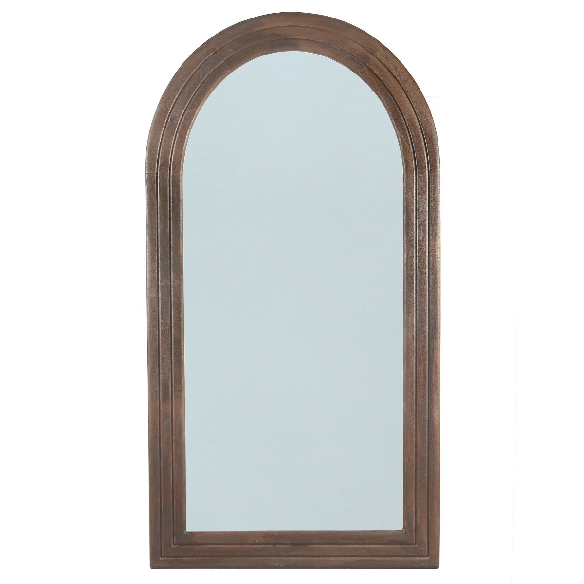 Giga Meubel Spiegel Esther - Staand Donkerbruin Hout - 94x4x178cm