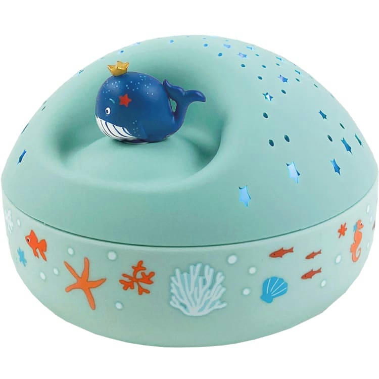- Veilleuse projecteur d'étoiles musical océan (12 cm)