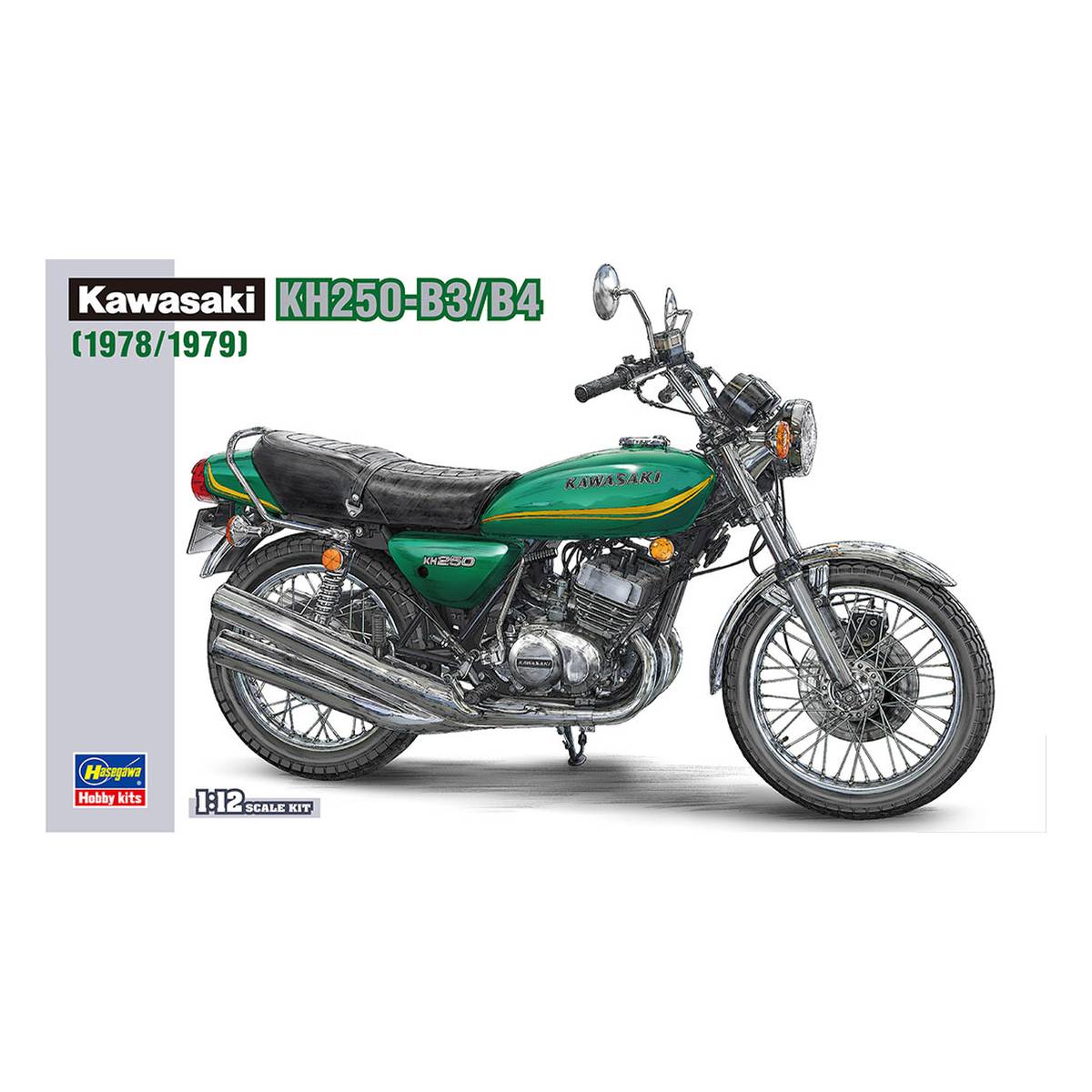 Hasegawa Kawasaki KH250-B3/B4 Model Kit 1:12