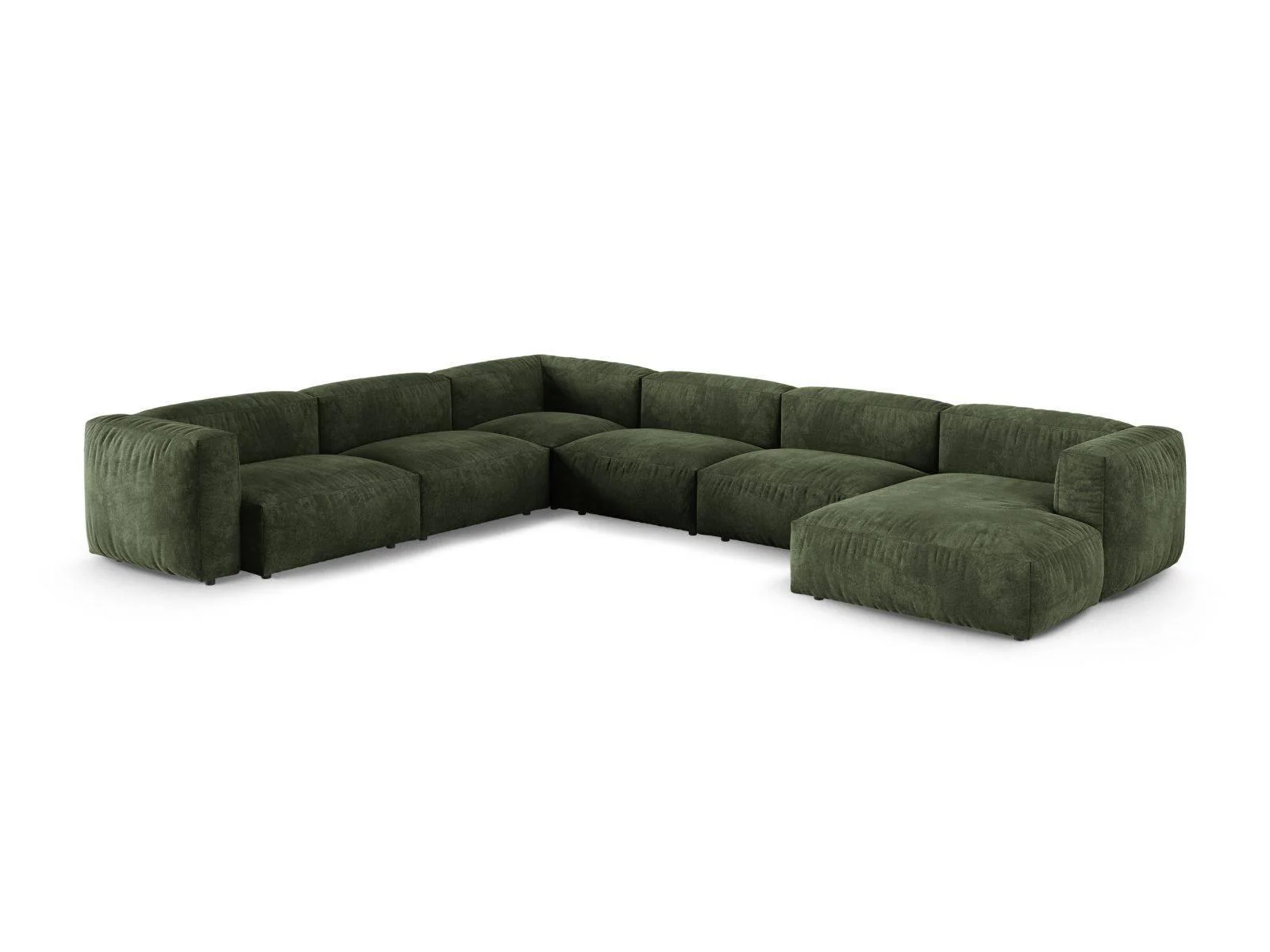 Modulaire hoekbank Martina links velvet