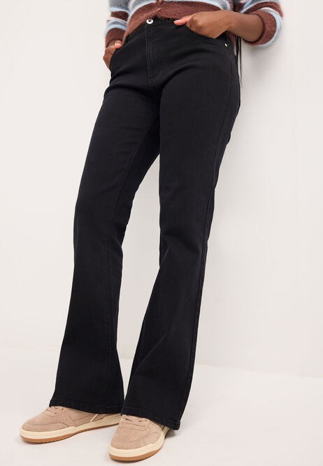 Womens Black Alexa Bootcut Jeans