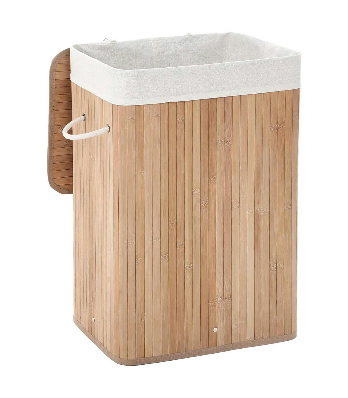 - Panier à linge pliable en bambou - L40 x H60 cm